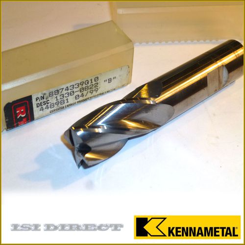 Rtw .7500 x 4&#034; kennametal carbide endmill 4 flute for sale