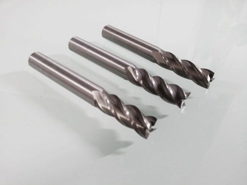 3pcs X 6mm 4 Flute Dia Tip HSS Cutter End Mill 68mm Shank Long (L)