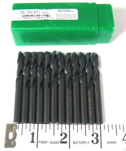 12 each 15/64&#034;   screw machine drills bits 2-flute  precision 040815 (off4i) for sale