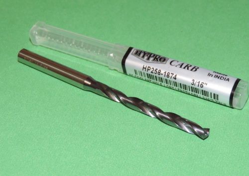 OSG HY-PRO 3/16&#034; Solid Carbide Coolant Fed Drill 8xD TiALN (HP258-1874)