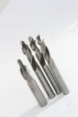 3 used ptd hss co fr 11.0mm shcs 1/4&#034;, 1 used 1/2&#034; drill bit w 1/4&#034; counter sink for sale