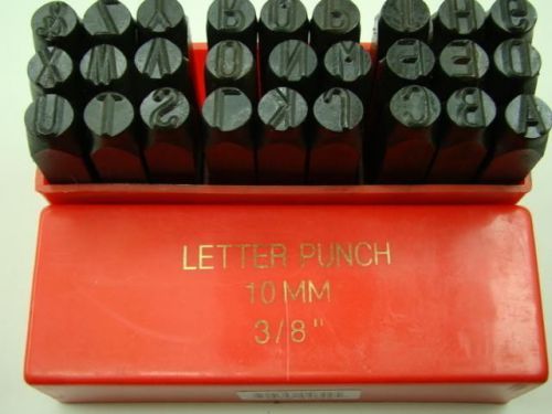 3/8&#034; 10MM Letter Punch Stamp Set Metal-Steel-Hand A-Z Big Size