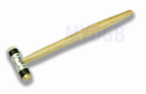 Dual head hammer - brass &amp; nylon - hobby-jewlery-metal-stamping- light weight for sale