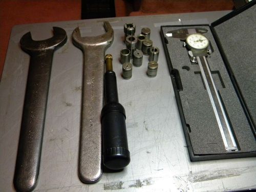 Acme/screw machine wrenches,dill bushings, hand oiler,calipers for sale