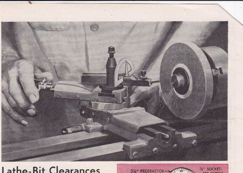 How to grind lathe bit clearances accurately with easily made lathe accessory for sale