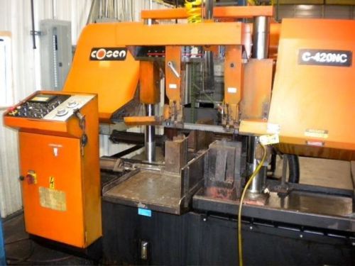 &#039;cosen&#039; model c-420nc dual column fully programmable automatic band saw for sale