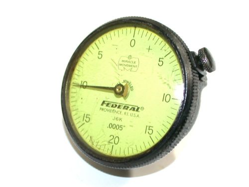 Up to 2 federal dial .0005&#034; indicators perpendicular model j6k free shipping for sale