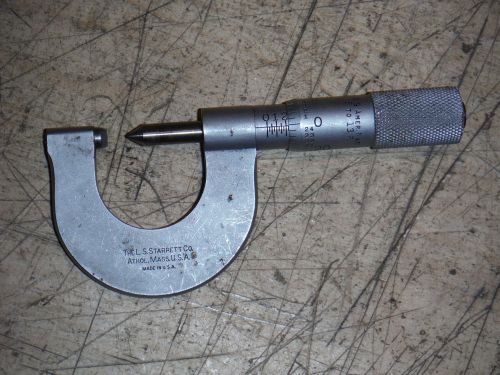 Starrett no. 575 thread micrometer 0-1&#034; machinist tool for sale