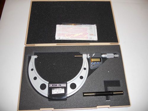 Mitutoyo 293-351-10 micrometer 5-6&#034;/127-152.4mm ip65 ratchet stop spc excel cond for sale