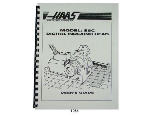 Haas  Digital Indexing Head Model S5C Users Guide Manual *1086