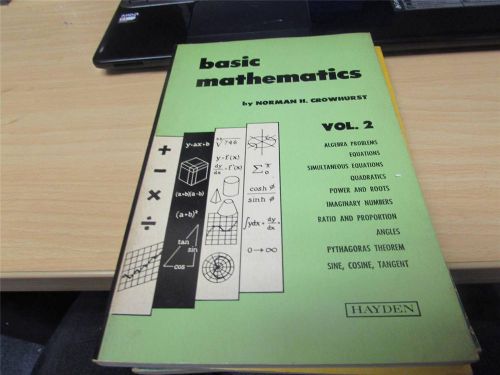 Vintage Machining Mathematics Book by Norman Crowhurst Volume 2 Excellent Rider