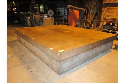 Granite plate, 10 ft x 12 ft x 24&#034; thick, 4 ledge,  layout plate,pink, weld, fab for sale