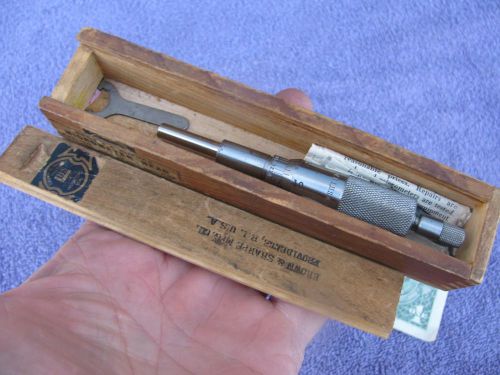 Brown Sharpe 295 .0001 0-1&#034; micrometer head  toolmaker tool tools