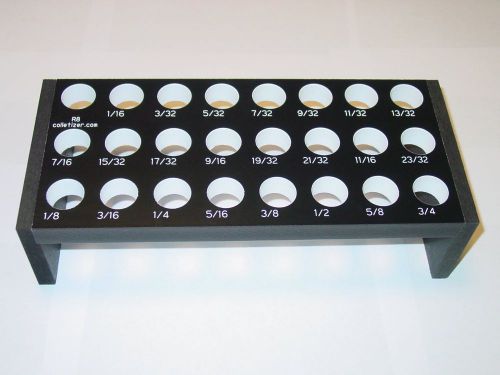 R8 collet rack bench/drawer, engraved sizes holder stand bridgeport mill 6335325 for sale