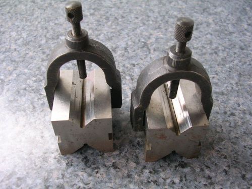 LUFKIN #905  VEE  BLOCKS &amp; HOLD DOWN CLAMPS Made in U.S.A.