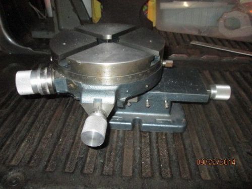 MACHINIST LATHE MILL SUPER CLEAN 8&#034; 3 Axis  Rotary Table Cross Slide