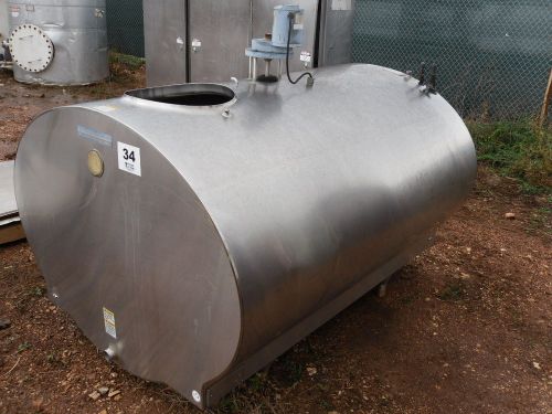 500 gallon mueller refrigerated milk dairy sap stainless steel tank w mixer for sale