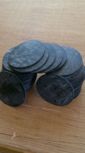 Neoprene rubber discs 1/8&#034;&#034; thick 3&#034; 13/16&#034; inch circles for sale