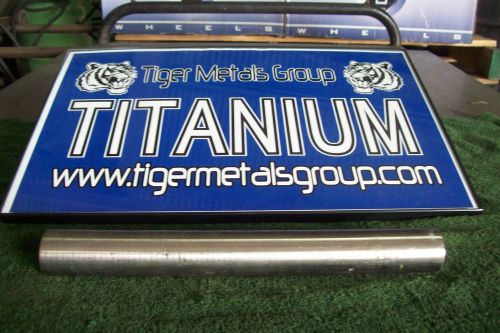Grade 5 6al-4v titanium round bar (1&#034; diameter x 12.75&#034; length) #232jm for sale