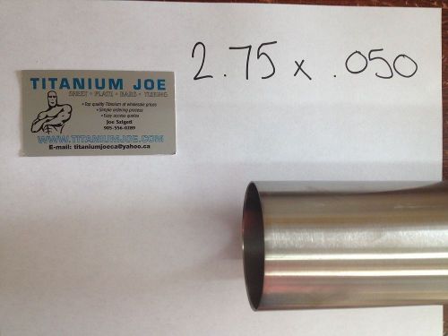 Titanium tubing  3al-2.5v  2.75&#034;od x 0.050&#034; wall x 96&#034; for sale