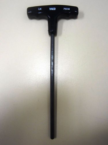 VACO - Allen Wrench Hex (Tee) T-Handle,1/4&#034; x 9&#034;OAL NEW-Made in USA-Sold by each