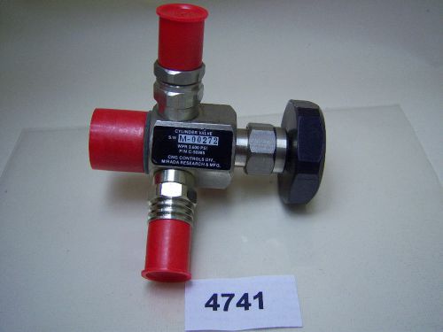 (4741) Mirada Research CNG Cylinder Valve C-50985 3,600 Psi S/N: M-00272