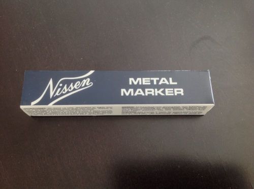 Nissen mmpuf metal ball point marker 5/64&#034; purple nib new writes on anything! for sale