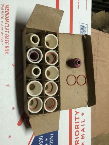 1/2&#034; Plasma Cutter Torch Ceramic Tips Lot Of 10 And O-rings