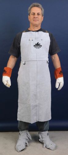 38142MW Memphis Welding Leather Bib Apron with Front Pocket 24in x 42in