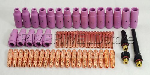 TIG KIT Collets Body, Back Cap Fit TIG Welding Torch Consumables WP17 18 26,63PK