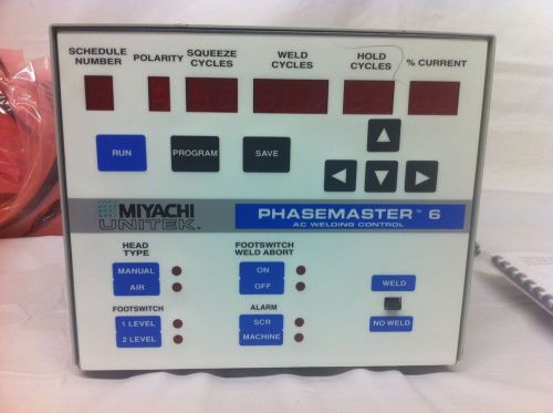 Ac weld control - phasemaster 6 (pm 6) for sale