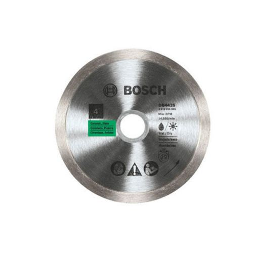 Bosch db443s 4-inch 14500 rpm continuous rim diamond cutting saw blade for sale