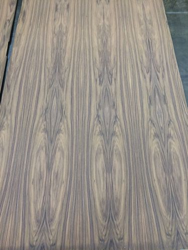 Wood veneer rosewood 46x92 1pc total 10mil glue paper backer &#034;exotic&#034; skid 548 for sale