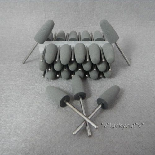 35pcs dental lab silicone rubber polishers diamond polishing burs 2.35mm gray for sale