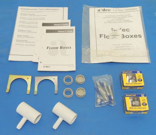 New lot 2 sets adec dental floor box installation kits &amp; guide 500 &amp; 1040 chair for sale