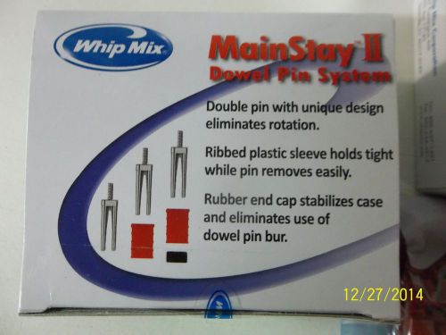 Whip Mix MainStay II Dowel Pins Full Unopened Box +1/2 Opened box