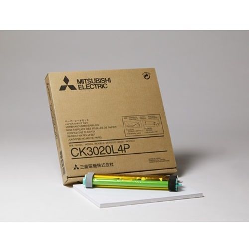 Mitsubishi CK3020L4P 8&#034;x10&#034; Glossy Printer Media 50 Sheets CP-3020DU CP-3020DAU
