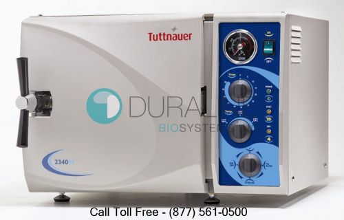 Tuttnauer 2340m manual autoclave steam sterilizer w/1 year warranty! brand new for sale