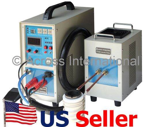 15kw 30-80khz dual station solid state induction heater heating melting furnace for sale