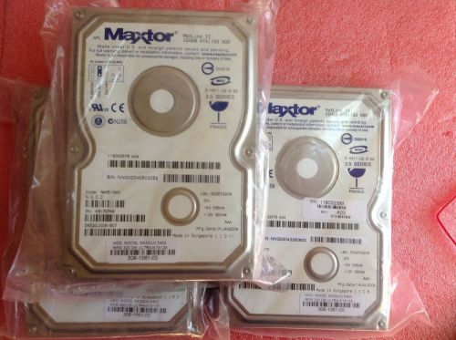 Lot  of 3 Maxtor Maxline II 320GB IDE ATA-133 5A320J0 5400RPM 2MB HHD