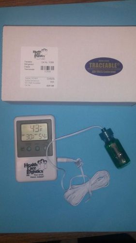 Health Care Logistics Traceable Refrigerator / Freezer Thermometer w/ 5ml Bottle