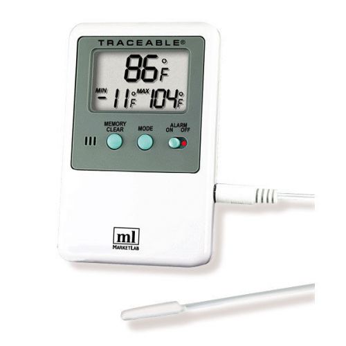 Hi-Lo Alarm Thermometer - With Probe Only 1 ea