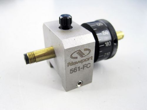Newport 561-fc fiber chuck holder with 561-rfc 360° rotation mount for sale