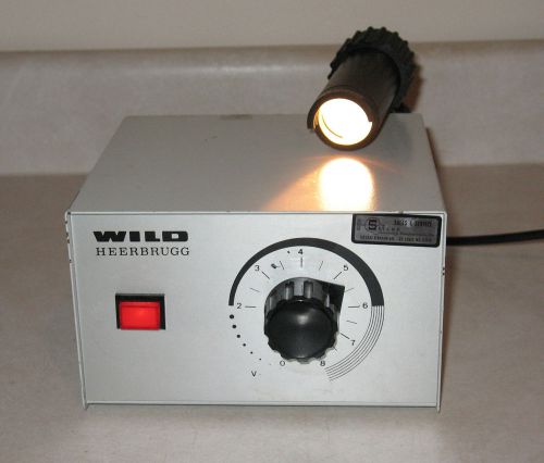 WILD HEERBRUGG MTr 22 POWER SUPPLY w/ MICROSCOPE ILLUMINATOR LAMP TESTED &amp; WORKS