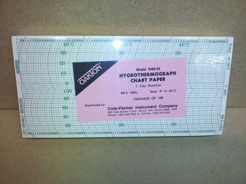 Oakton  hygrothermograph chart paper 8369-55 for sale