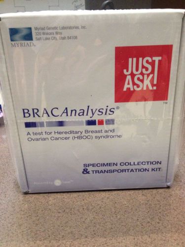 Bracaanalysis hboc specimen collection transport kit myriad genetic exp 04/2017 for sale