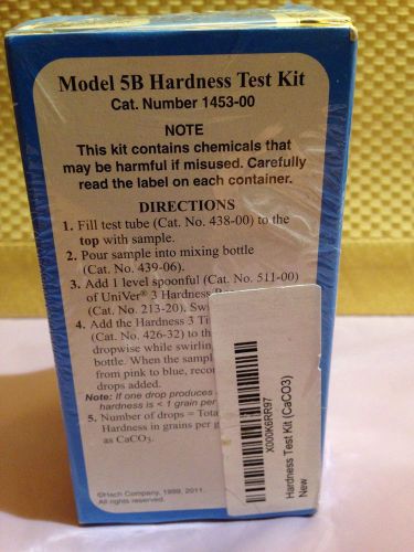 New hach 5b hardness test kit cat.n 1453-00 for sale