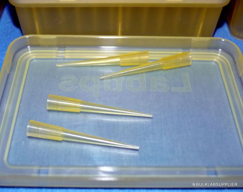 3,840 200ul Labtip Yellow Pipette Tips Autoclavable 1-15/16&#034;L  Thermo 94300130