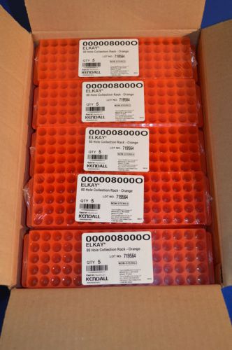 Elkay 80-Hole Collection Rack fits 1.5-2.0 ml tubes, Orange 25 Racks 000008000O