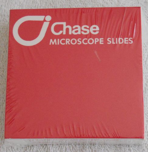 Chase microscope slides 3x1 inch, frosted one end 1/2 gross  NIB sealed